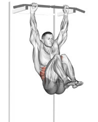 Levantar las piernas para hacer un muscle up